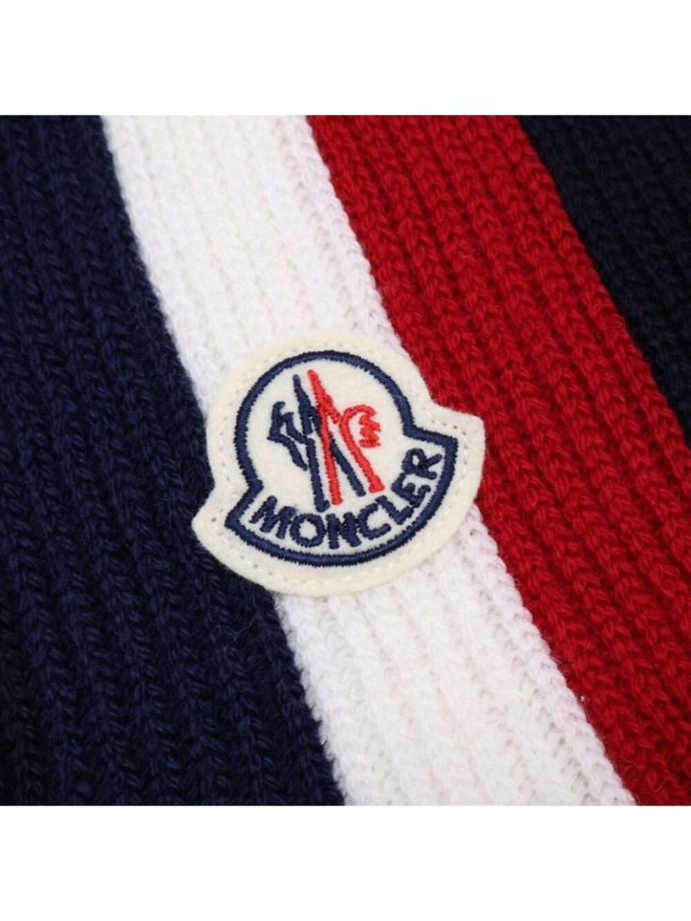 Moncler Sciarpa Wool Tricolor Scarf - Picture 4 of 9